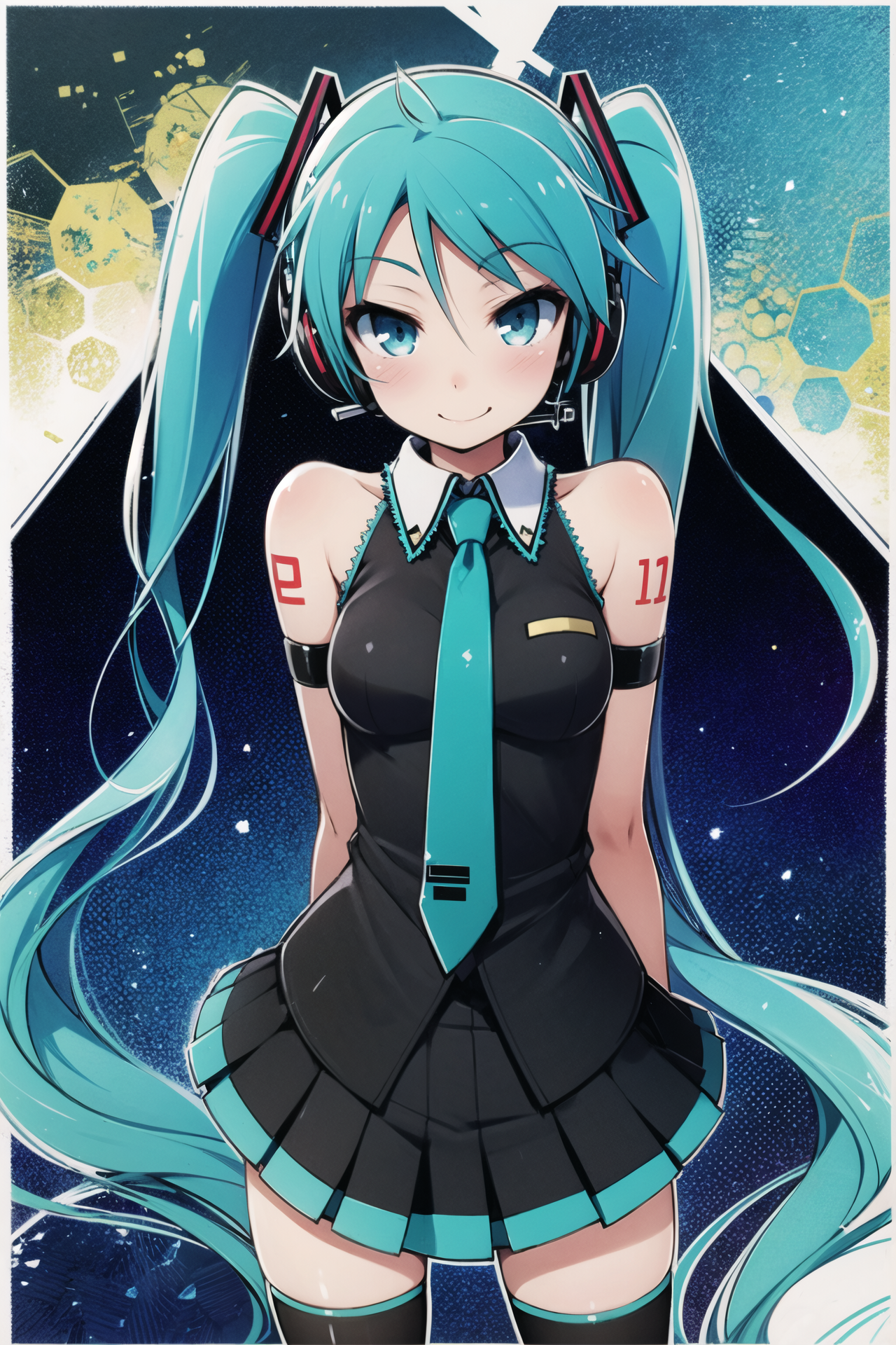 16094-369373877-1girl, long hair, solo, hatsune miku, thighhighs, twintails, skirt, detached sleeves, very long hair, necktie, smile, aqua eyes,.png